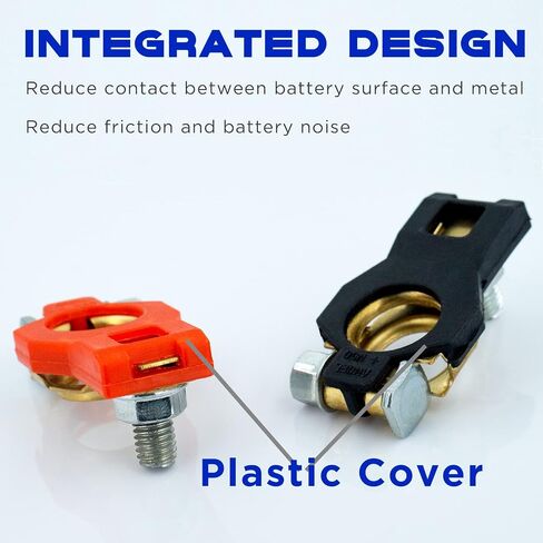 Battery Terminal Connectors for Nissan, Maxima, Rouge, Sentra, Murano,243407F000,24340-7F000, 243407F001, Positive and Negative,Plastic Cover, Auto Parts by KeeRoarin in Saudi Arabia
