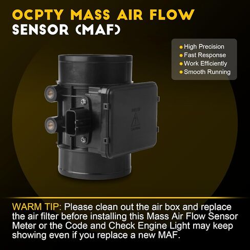 OCPTY حسّاس كتلة تدفق الهواء متر MAF يناسب لسوزوكي الصاحب 1.6L 92 93 94 95 96 97 98 ، لسوزوكي X-90 1.6L 96 97 98 3 دبابيس 13800-58B00 أسود in Saudi Arabia