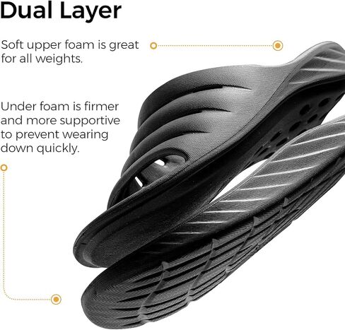 Recovery Sandals for Men and Women Orthotic Plantar Fasciitis Sandals with Arch Support Unisex Thick Slides with Cushion in Saudi Arabia