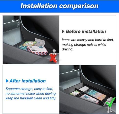 Autorder Center Console Organizer for 2025 Toyota Camry LE/SE/XLE/XSE Accessories Armrest Storage Box Secondary Insert Tray with 2 Color Mats in Saudi Arabia
