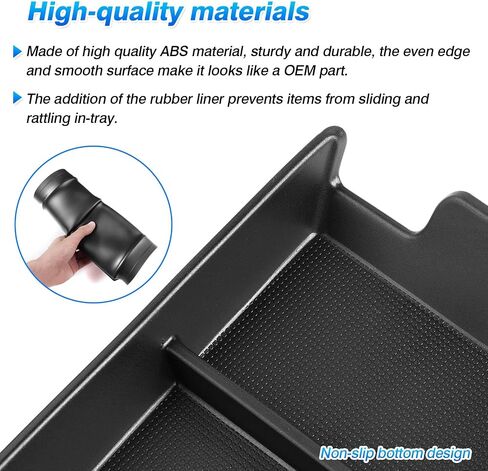 Autorder Center Console Organizer for 2025 Toyota Camry LE/SE/XLE/XSE Accessories Armrest Storage Box Secondary Insert Tray with 2 Color Mats in Saudi Arabia