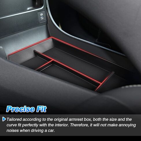 Autorder Center Console Organizer for 2025 Toyota Camry LE/SE/XLE/XSE Accessories Armrest Storage Box Secondary Insert Tray with 2 Color Mats in Saudi Arabia