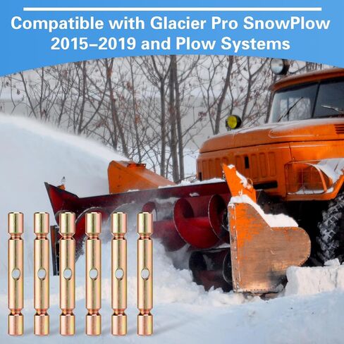 6 قطع من دبابيس القص الاحترافية من Tandefio متوافقة مع ملحقات دبابيس القص البديلة ATV Snow Plow Glacier 2205063 (ذهبي) in Saudi Arabia