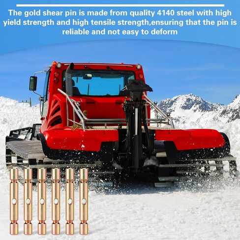 6 قطع من دبابيس القص الاحترافية من Tandefio متوافقة مع ملحقات دبابيس القص البديلة ATV Snow Plow Glacier 2205063 (ذهبي) in Saudi Arabia