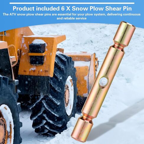 6 قطع من دبابيس القص الاحترافية من Tandefio متوافقة مع ملحقات دبابيس القص البديلة ATV Snow Plow Glacier 2205063 (ذهبي) in Saudi Arabia