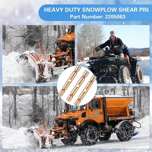 6 قطع من دبابيس القص الاحترافية من Tandefio متوافقة مع ملحقات دبابيس القص البديلة ATV Snow Plow Glacier 2205063 (ذهبي) in Saudi Arabia