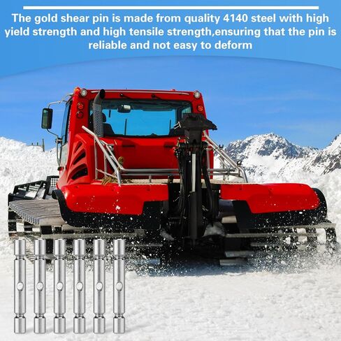6 قطع من دبابيس القص الاحترافية من Tandefio متوافقة مع ملحقات دبابيس القص البديلة ATV Snow Plow Glacier 2205063 (ذهبي) in Saudi Arabia