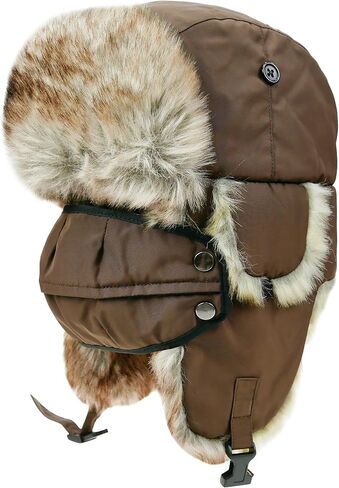 قبعة الصياد الشتوية للجنسين مقاومة للبرودة، قبعة دافئة مع غطاء للأذن للصيد والتزلج والأنشطة الخارجية الشتوية in Kuwait