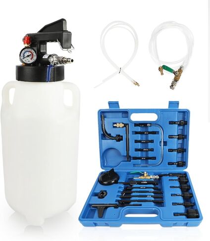 Transmission Pneumatic Fluid Pump, 8L Tech Oil Extractor Pump 26 ATF Adapters Dispenser Tool Kit, 2.1 Gallons Automotive Fluid Transfer Pump Refill Fill Pump Set in Saudi Arabia