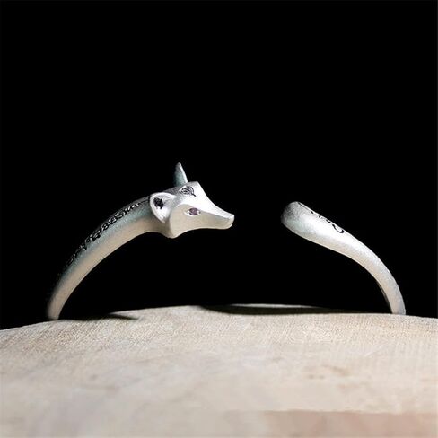 YUANXIN Fox Bracelet Woman Bracelet Simple Fresh Fox Bracelet Students Ladies Elegant Bracelet Silver Personality Bracelet Valentine's Day Present in Saudi Arabia
