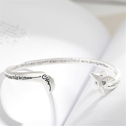 YUANXIN Fox Bracelet Woman Bracelet Simple Fresh Fox Bracelet Students Ladies Elegant Bracelet Silver Personality Bracelet Valentine's Day Present in Saudi Arabia