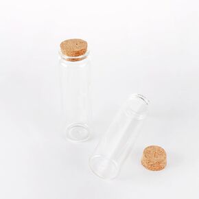 8pcs 80ml Glass Favor Jars with Cork Lids,Small Jars with Cork,Mini Jars with Cork Lids.