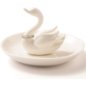 PUDDING CABIN Swan Ring Dish Jewelry حامل حلية صينية فلامنغو هدايا للنساء، الفتيات، الأصدقاء، الهدايا، هدايا أم العروس لعيد ميلاد الأم / عيد الميلاد / عيد الشكر / هدية عيد الحب in Kuwait