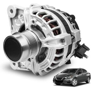 D-Lumina Alternator Replacement Compatible for Nissan Versa 2020-2022, Nissan Kicks 2020-2023, 12V 120AMP Alternator Replaces# A005TE0382ZX, 23100-5RA2B, Pack of 1