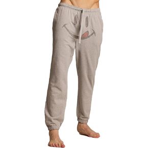 JOE BOXER Smiley Face Mens Pajama Pants, Mens Lounge Pants with Pockets, French Terry Jogger Sweatpants for Men