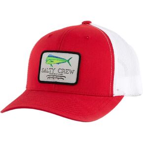 Salty Crew Men's Marlin Mount Retro Trucker Hat, Black/White, One Size