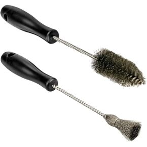 2PCS Injector Sleeve Cup Bore Seat Cleaning Brush Kit AP0084 AP0085 3252 Fit for Ford Powerstroke 7.3L 6.0L 6.4L 6.7L 1994-2018,Caterpillar 3126 C7 C9,Navistar,Maxxforce Stainless Steel