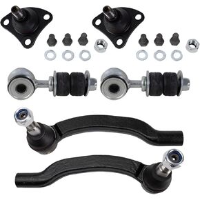 TRQ Front Steering & Suspension Kit Ball Joint Sway Bar Stabilizer Link Tie Rod Compatible with 2014-2021 Ram ProMaster 1500 ProMaster 2500 ProMaster 3500