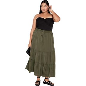City Chic Women's Apparel Women's City Chic Plus Size Skirt Summer Tier