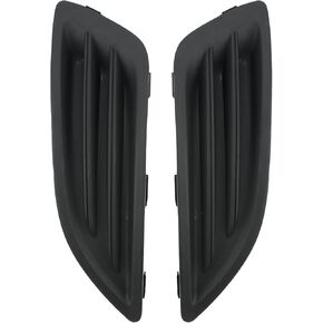 AUTOKAY Front Bumper Fog Light Lamp Lens End Cover Left and Right Side Fits for Ford Fiesta 2014-2018