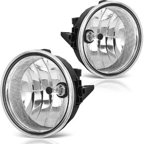 AUTOSAVER88 Fog Lights Compatible with 06-10 2006 2007 2008 2009 2010 Ford F150 F-150, 06-08 Lincoln Mark LT 1-Pair Clear Lens Fog Light Lamp Assemblies OE#FO2592220,FO2593220 Replacement