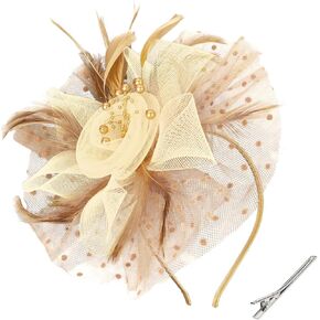 Fascinators Hats for Women Tea Party Vintage Fascinator Headband Hat
