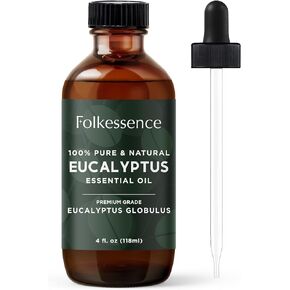 Folkulture Frankincense Essential Oil Organic - 4 Fl Oz - 100% Pure, Natural Frankenstein Oil Essential Oil for Skin, Premium Grade with Glass Dropper, Oil for Pain, Aromatherapy