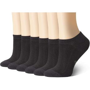 +MD Ultra Soft Athletic Running Socks for Women and Men, Cushioned Moisture Wicking No Show Short Casual Sports Socks-6 Pairs