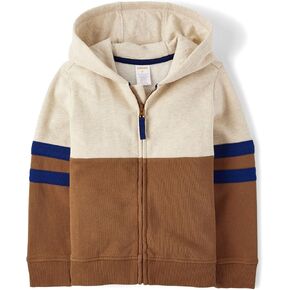 Gymboree,and Toddler Long Sleeve Zip Up Hoodie,Cinnamon Tan,4T