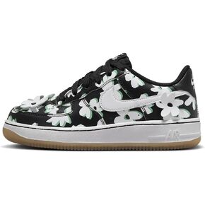 Nike Air Force 1 LV8 Flowers Big Kids' Shoes (DZ2663-001, Black/Spring Green/Gum Light Brown/White)