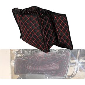Motorcycle Drop-in Saddlebag Liners with Red Thread Stitch Compatible with Harley Touring 2014-2023
