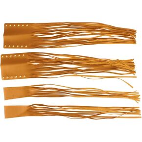 Hand Grips Tassel Fringe Wrap Cover Motorcycle Brake Clutch Lever Streamer 7/8in 1in (Khaki), Car modifiion/retrofitting,Car interior and exterior decoration modifiion