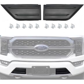 POETRYXIAO Front Bumper Guards Pads Inserts End Caps Cover Grill for 2021-2024 Ford F150,Bumper Traverse Accessories