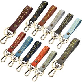 Yinkin 12 Pack Christian Bible Verse Keychains Bulk Religious Keychain Church Gift Boss Gift Emergency Nurses Gift HR Gifts Week Gifts for Nurse Mother Teacher