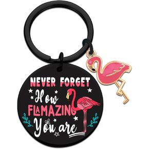 Flamingo Gifts Flamingo Keychain Friendship Gift Daughter Inspirational Gift Pink Christmas Birthday Gift Girlfriends Sister Gift Girlfriends Family Cute Pink Girly Things Pink Flamingo