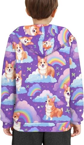 Kids Hoodies with Drawstrings for Girls Size 6-16 Long Sleeve Tops for Kids in Kuwait