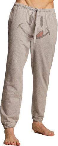 JOE BOXER Smiley Face Mens Pajama Pants, Mens Lounge Pants with Pockets, French Terry Jogger Sweatpants for Men in Saudi Arabia