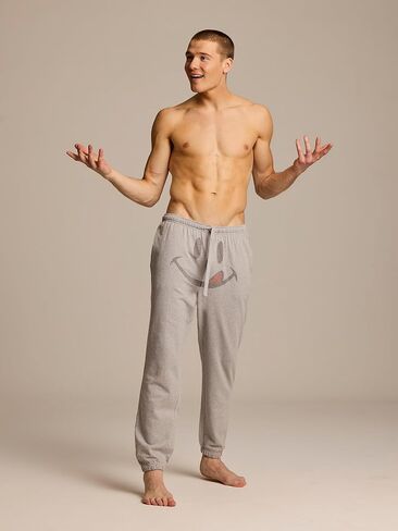 JOE BOXER Smiley Face Mens Pajama Pants, Mens Lounge Pants with Pockets, French Terry Jogger Sweatpants for Men in Saudi Arabia