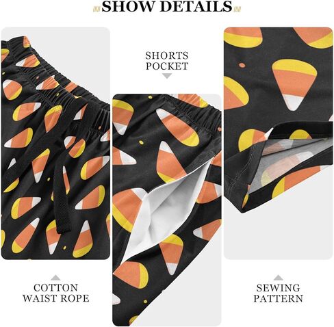 Ollabaky Pajama Shorts for Men Pajama Bottoms Men's Pjs Lounge Sleep Shorts with Pockets in Kuwait