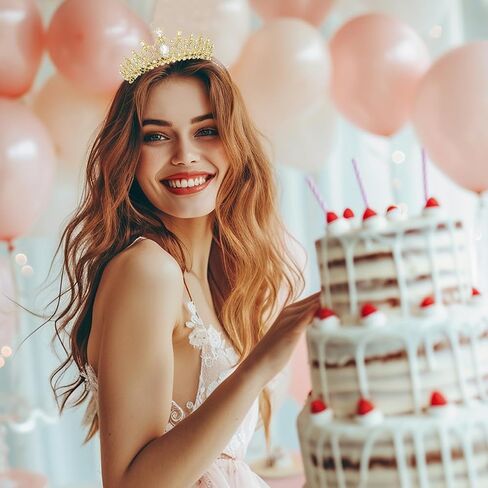 تاج عيد الميلاد مع وشاح للنساء، وإكسسوارات شعر عصابة الرأس لحفلة عيد ميلاد الملكة in Saudi Arabia