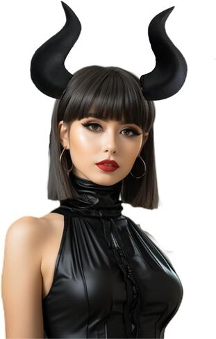 Women Headband with 3D Devil Horns 3d Lightweight Devil Horns Headband in Saudi Arabia