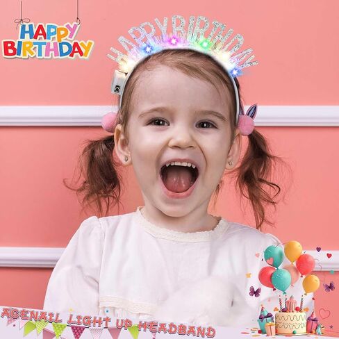Acenail تضيء عيد ميلاد سعيد عقال LED عيد ميلاد تاج عيد ميلاد زينة عيد ميلاد إكسسوارات الشعر للنساء الفتيات in Kuwait
