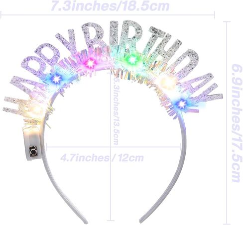 Acenail تضيء عيد ميلاد سعيد عقال LED عيد ميلاد تاج عيد ميلاد زينة عيد ميلاد إكسسوارات الشعر للنساء الفتيات in Kuwait