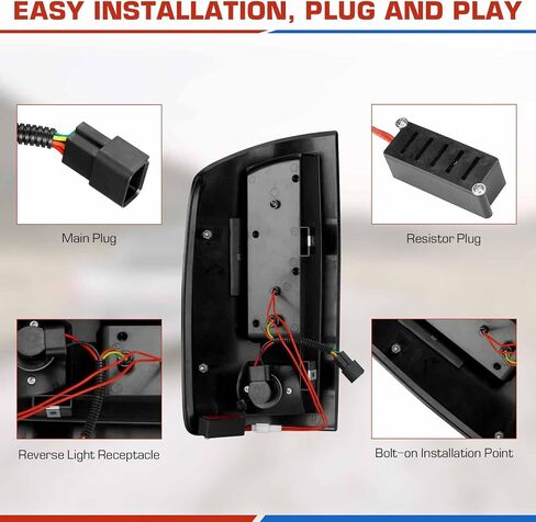 ILONPA (3 Pack) LED Rear Light Assembly + 3rd Brake Lamp Fits 02-06 Dodge Ram 1500, 03-06 Ram 2500 3500, Chrome Clear Lens, Fit Factory Incandescent Models in Saudi Arabia