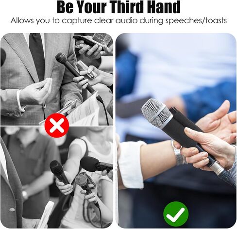 YOUSHARES Elastic Microphone Sleeve Compatible with Rode Wireless Microphone System, Hand Microphone Elastic Sleeve for Rode Wireless GO II/Wireless ME/Wireless PRO (2 Pcs) in Saudi Arabia