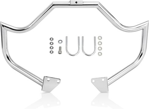 MoKitDora Dyna Engine Guard Meathook Highway Crash Bar 1.25" Fat for Harley 2006-2017 Street Bob FXDB Fat Bob FXDF Low Rider FXDL FXDWG FXDC Models, Chrome in Kuwait