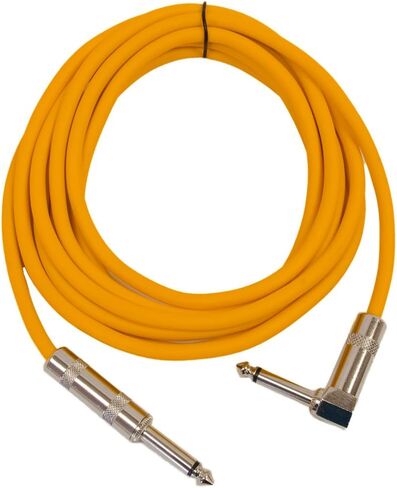 Seismic Audio SAGC10R-Green 10-Feet TS 1/4-Inch to 1/4-Inch Right Angle TS Guitar Cables, Green in Saudi Arabia