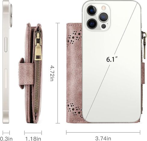 SENDEFN Small Wallets for Women Bifold RFID Blocking Leather Card Holder Compact Wallet with Zipper Coin Pocket in Kuwait
