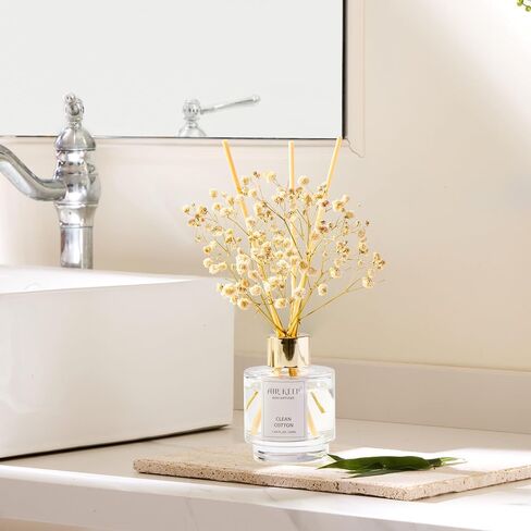 Airkeep Reed Diffuser Set of 3, Ocean Breeze Sweet Orange Cashmere Vanilla Oil Reed Diffusers for Bedroom Living Room Office Aromatherapy Oil Reed Diffuser for Gift 50ml x 3 in Kuwait