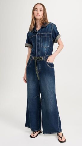 Free People Women's Edison Wideleg Coveralls in Saudi Arabia
